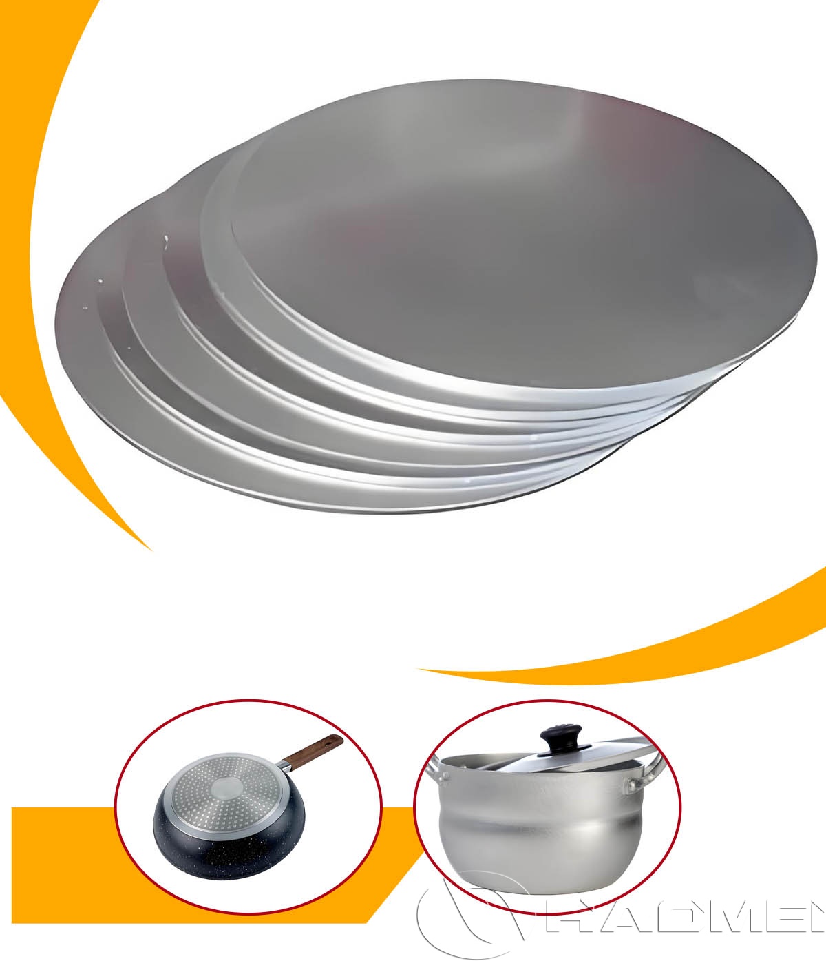 cookware aluminum circle