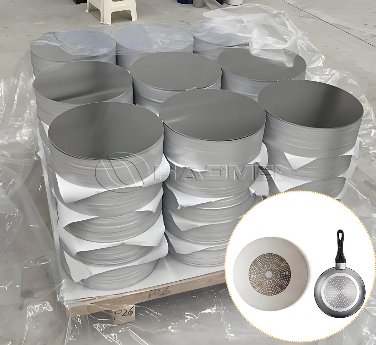 8-Inch Aluminum Circle for Frying Pans